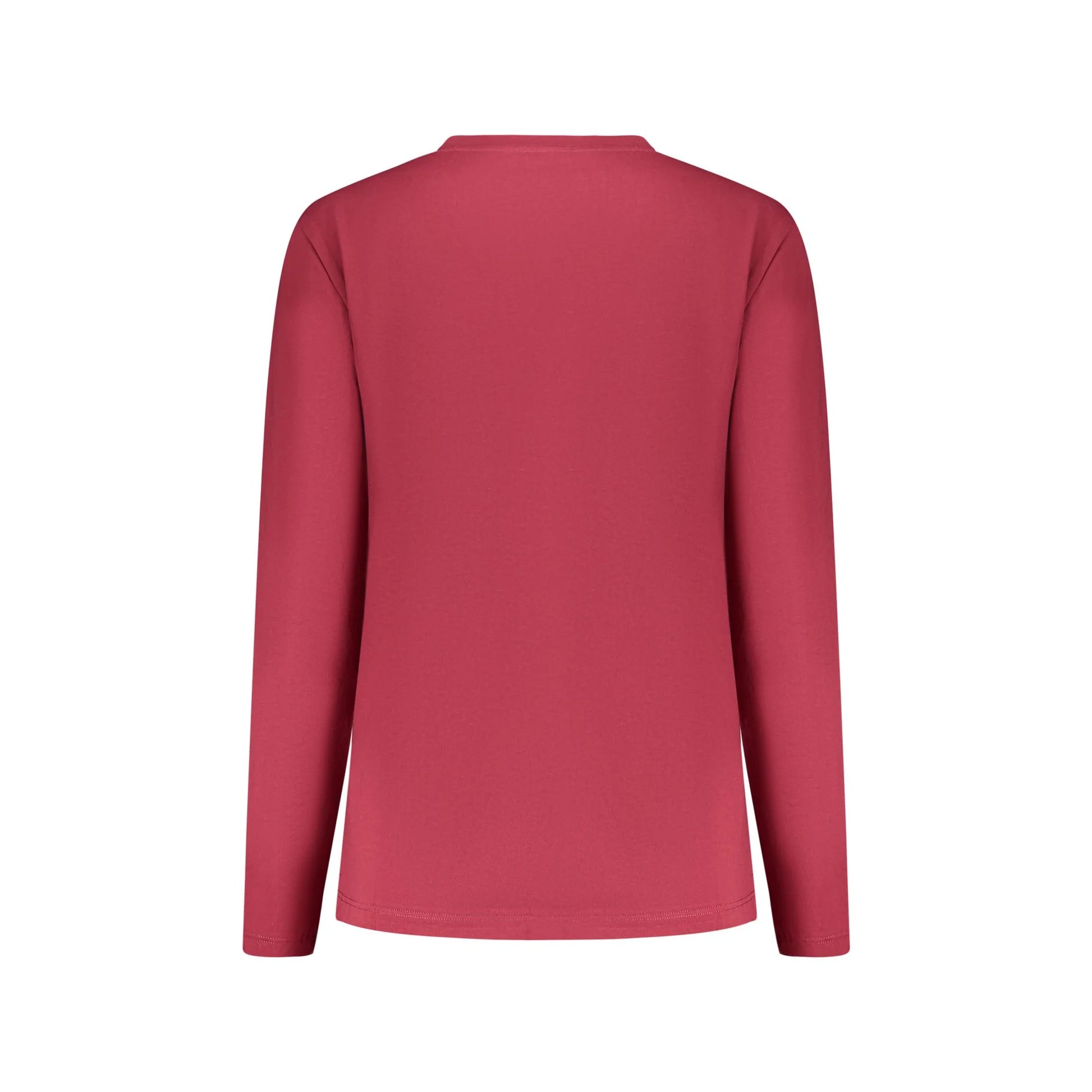 North Sails T-Shirt Maniche Lunghe Donna Rossa Stampa in Rilievo Logo rosso - vista 2