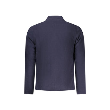 U.S. Grand Felpa Uomo Blu Zip Pile Ricamo Logo Felpe - vista 2