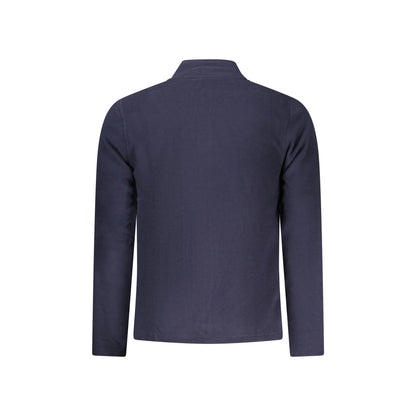 U.S. Grand Felpa Uomo Blu Zip Pile Ricamo Logo Felpe - vista 2