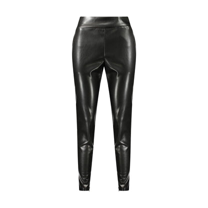 Guess Jeans Pantaloni Donna Nero Zip Laterale e alle Caviglie Logo - foto prodotto