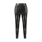Guess Jeans Pantaloni Donna Nero Zip Laterale e alle Caviglie Logo - foto prodotto