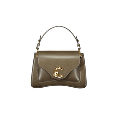 Coccinelle Borsa a Tracolla Pelle Donna Marrone Logo