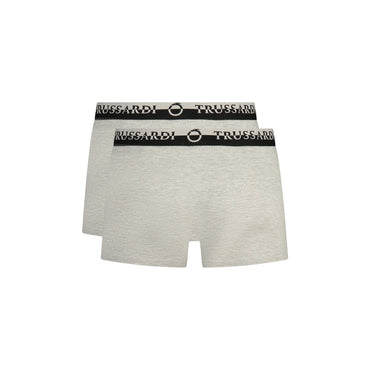 Trussardi Boxer Uomo Grigio Stampa Logo Intimo - vista 2