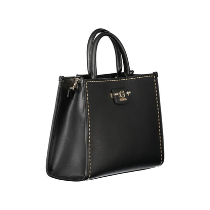 Guess Jeans Borsa a Tracolla Donna Nera Logo Borse nero - vista 3