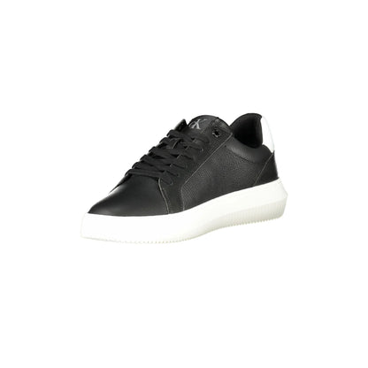 CALVIN KLEIN Scarpe Sneakers Uomo Nere con Dettagli Bianchi e Plantare Removibile nero - vista 3