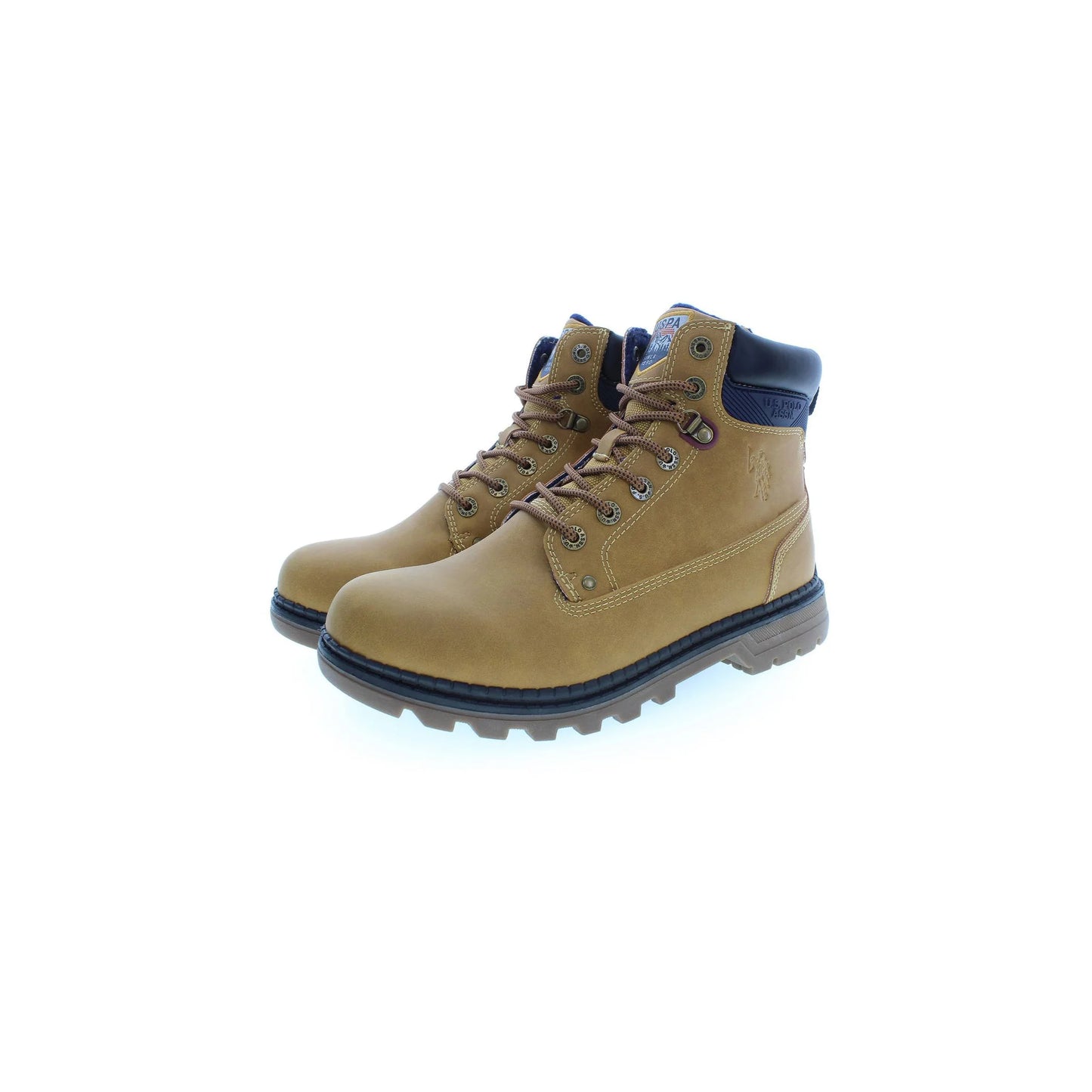 U.S. Polo Best Price Stivaletti Uomo beige Dettagli a Contrasto - vista 3