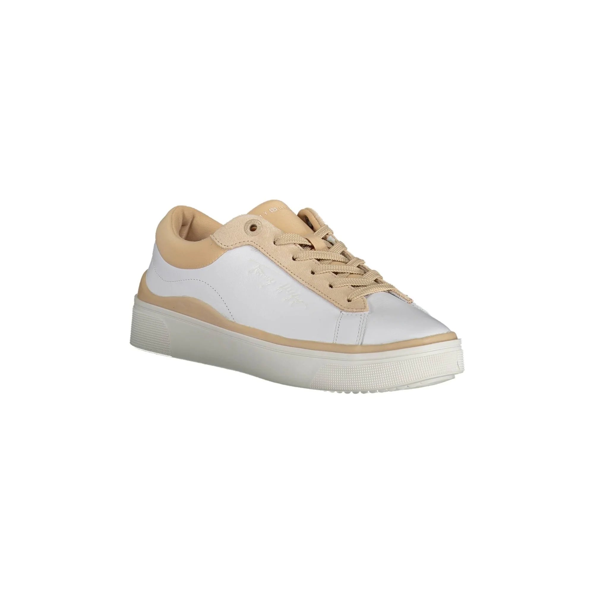 TOMMY HILFIGER Scarpe Sneakers Donna Bianche con Lacci e Logo bianco - vista 2