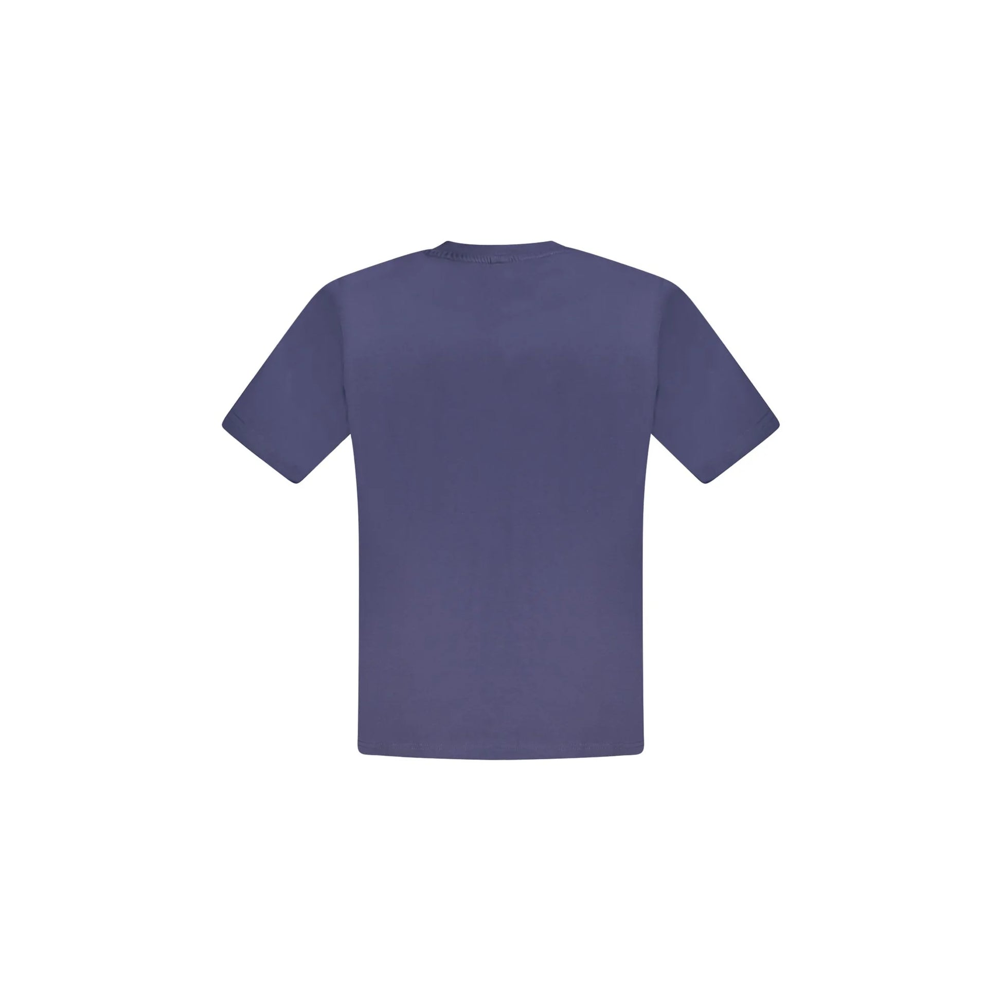 North Sails T-Shirt Uomo Blu Girocollo Cotone Stampa Logo - vista 2