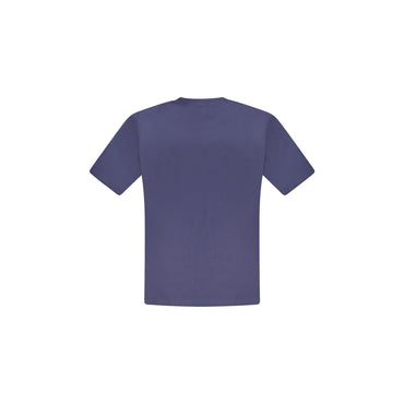 North Sails T-Shirt Uomo Blu Girocollo Cotone Stampa Logo - vista 2