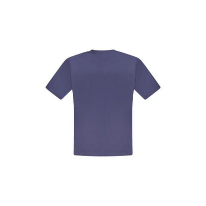 North Sails T-Shirt Uomo Blu Girocollo Cotone Stampa Logo - vista 2