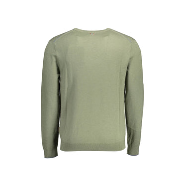 Napapijri Maglione Uomo Verde Girocollo Maniche Lunghe Maglie - vista 2