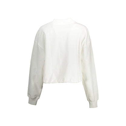 Calvin Klein Felpa Maniche Lunghe Donna Bianca Stampa Felpe bianco - vista 2