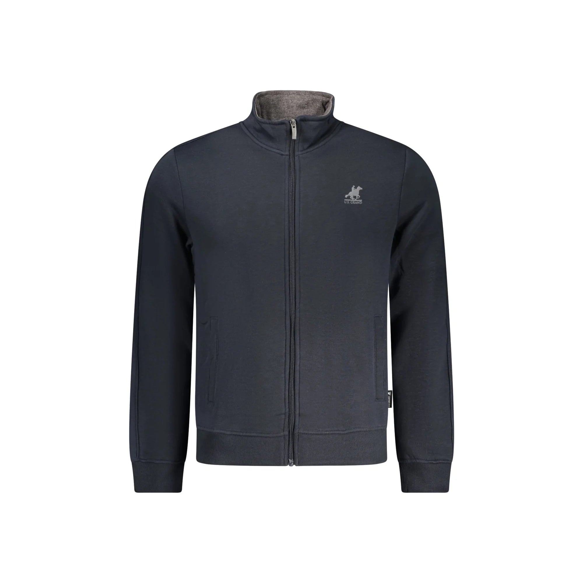 U.S. GRAND FELPA CON ZIP UOMO BLU