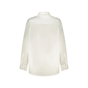 Guess Jeans Camicia Maniche Lunghe Donna Bianca Ricamo Camicie bianco - vista 2