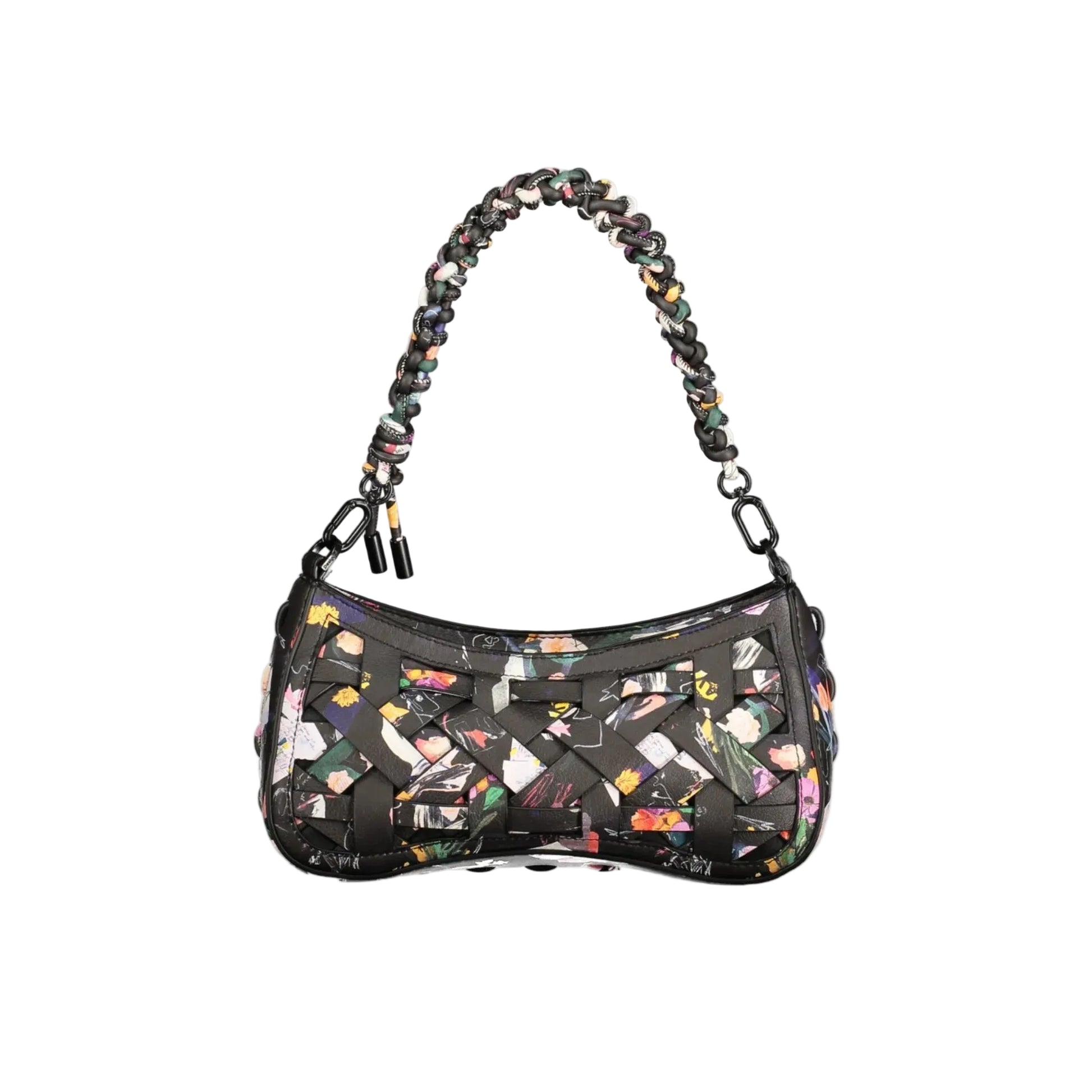 Desigual Borsa a Tracolla Donna Nera Logo Borse Nero - foto prodotto