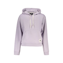 Converse Felpa Maniche Lunghe Donna Viola Logo