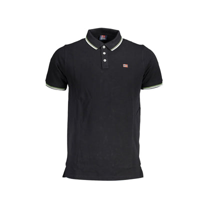 Norway 1963 Polo Maniche Corte Uomo Nera Logo Nero - foto prodotto
