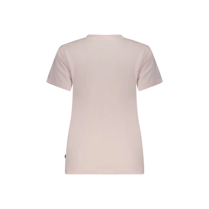 GUESS JEANS T-SHIRT MANICHE CORTE DONNA ROSA