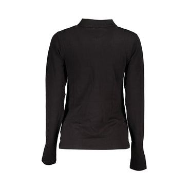 Tommy Hilfiger Polo Maniche Lunghe Donna Nera Ricamo nero - vista 2