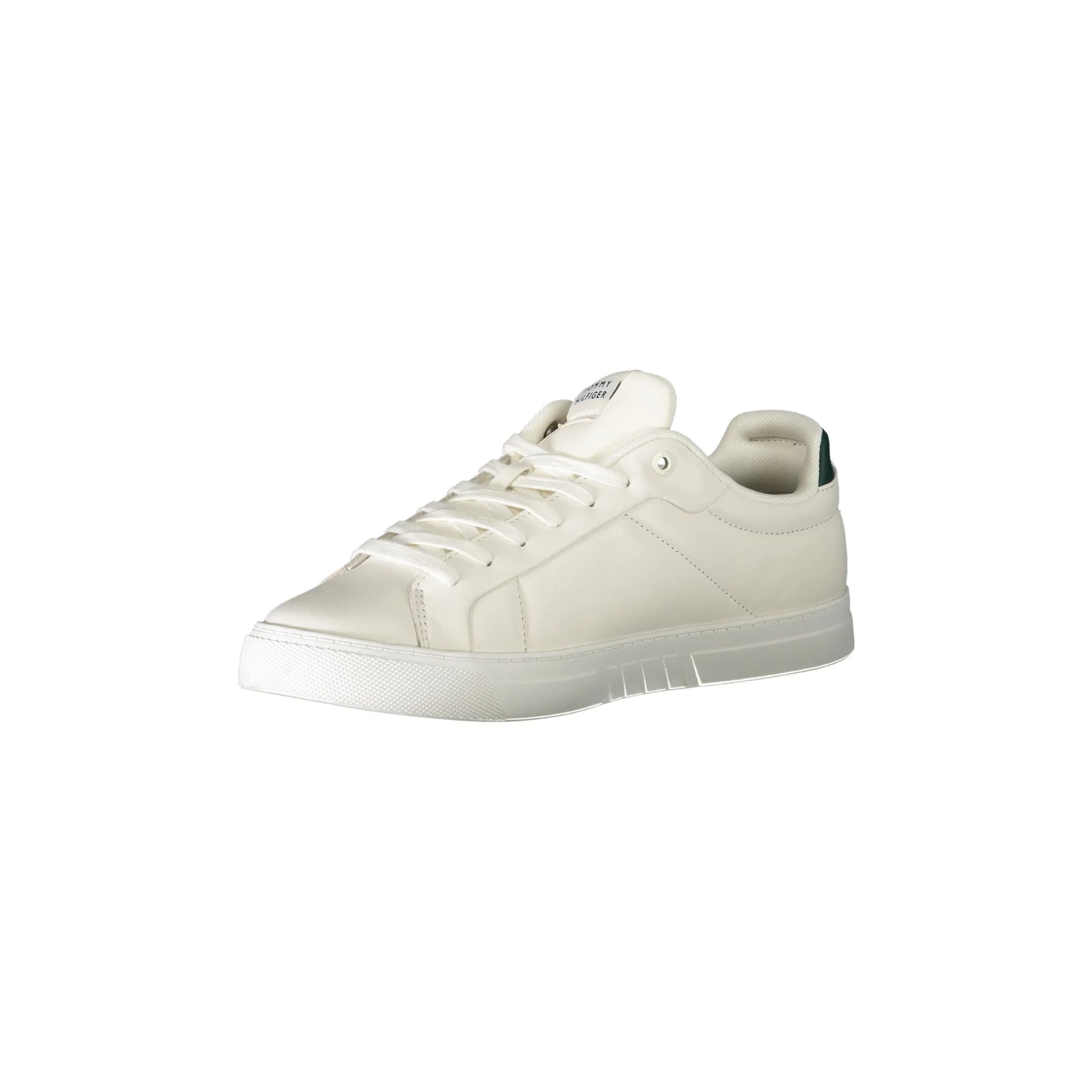 TOMMY HILFIGER Scarpe Sneakers Uomo Bianche con Dettagli Verdi bianco - vista 3