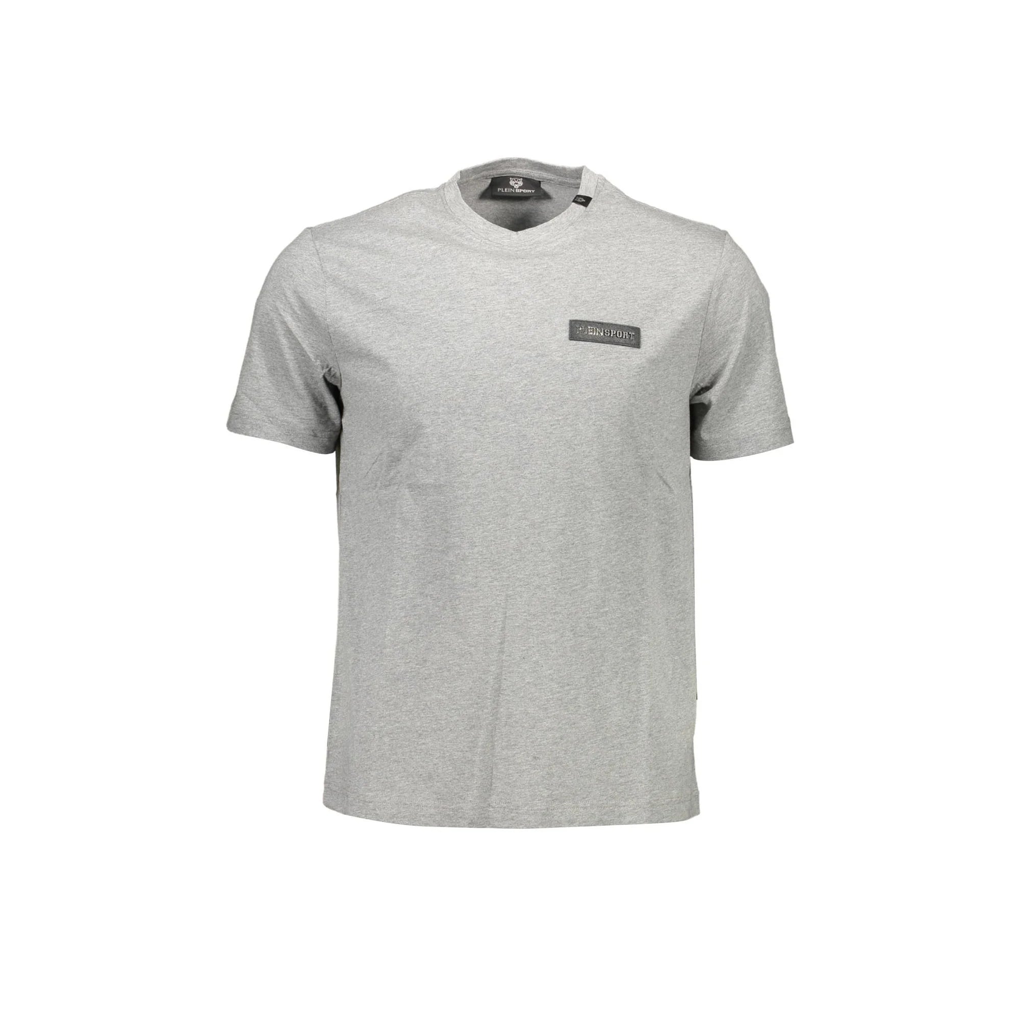 PLEIN SPORT T-Shirt Maniche Corte Uomo Grigia Stampa Grigio - foto prodotto