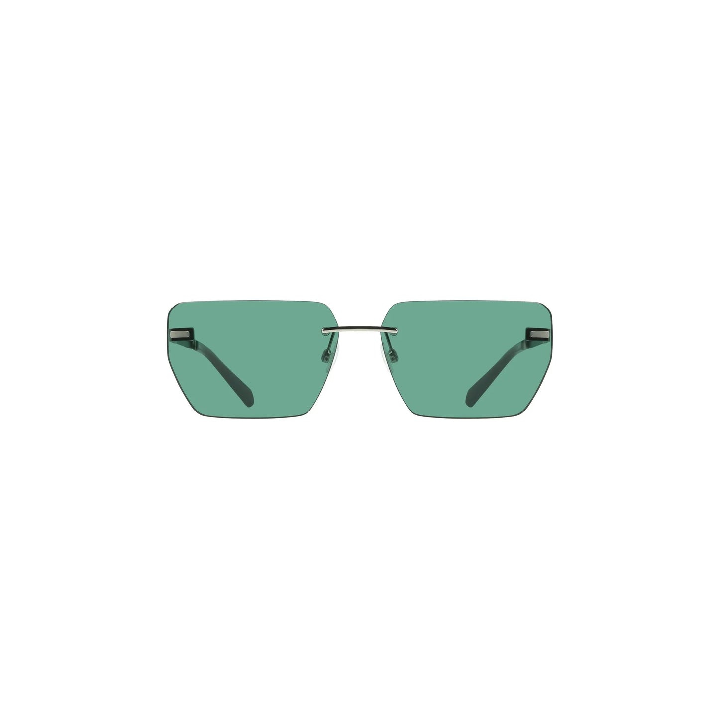 Calvin Klein Occhiali da Sole Uomo Verde Lente Quadrata Logo - foto prodotto
