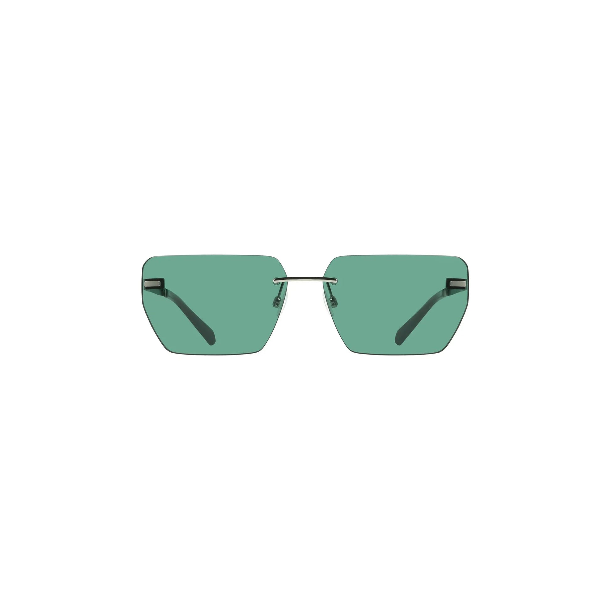 Calvin Klein Occhiali da Sole Uomo Verde Lente Quadrata Logo - foto prodotto