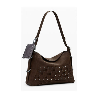 DESIGUAL Borsa Donna Marrone a Spalla New Patch con Portamonete Borse - vista 2
