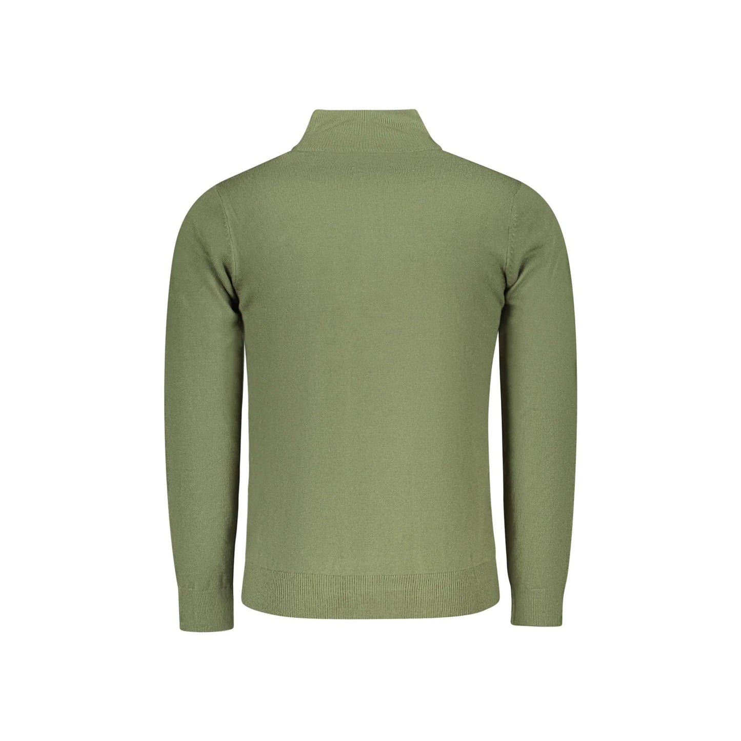North Sails Maglia Uomo Verde Mezza Zip in Maglia Morbida Maglie - vista 2