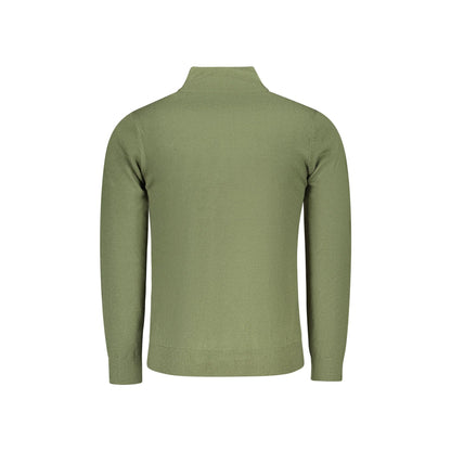 North Sails Maglia Uomo Verde Mezza Zip in Maglia Morbida Maglie - vista 2