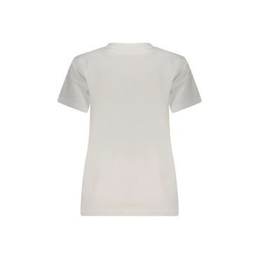 GUESS JEANS T-SHIRT MANICHE CORTE DONNA BIANCO