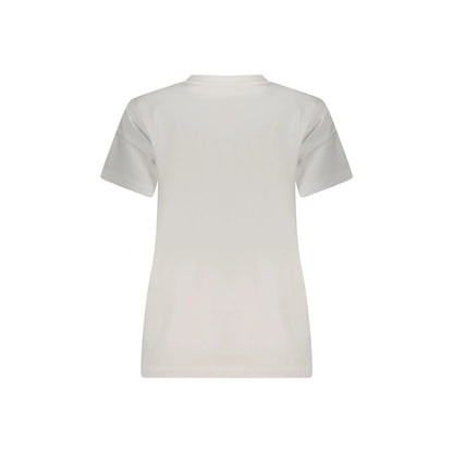 GUESS JEANS T-SHIRT MANICHE CORTE DONNA BIANCO