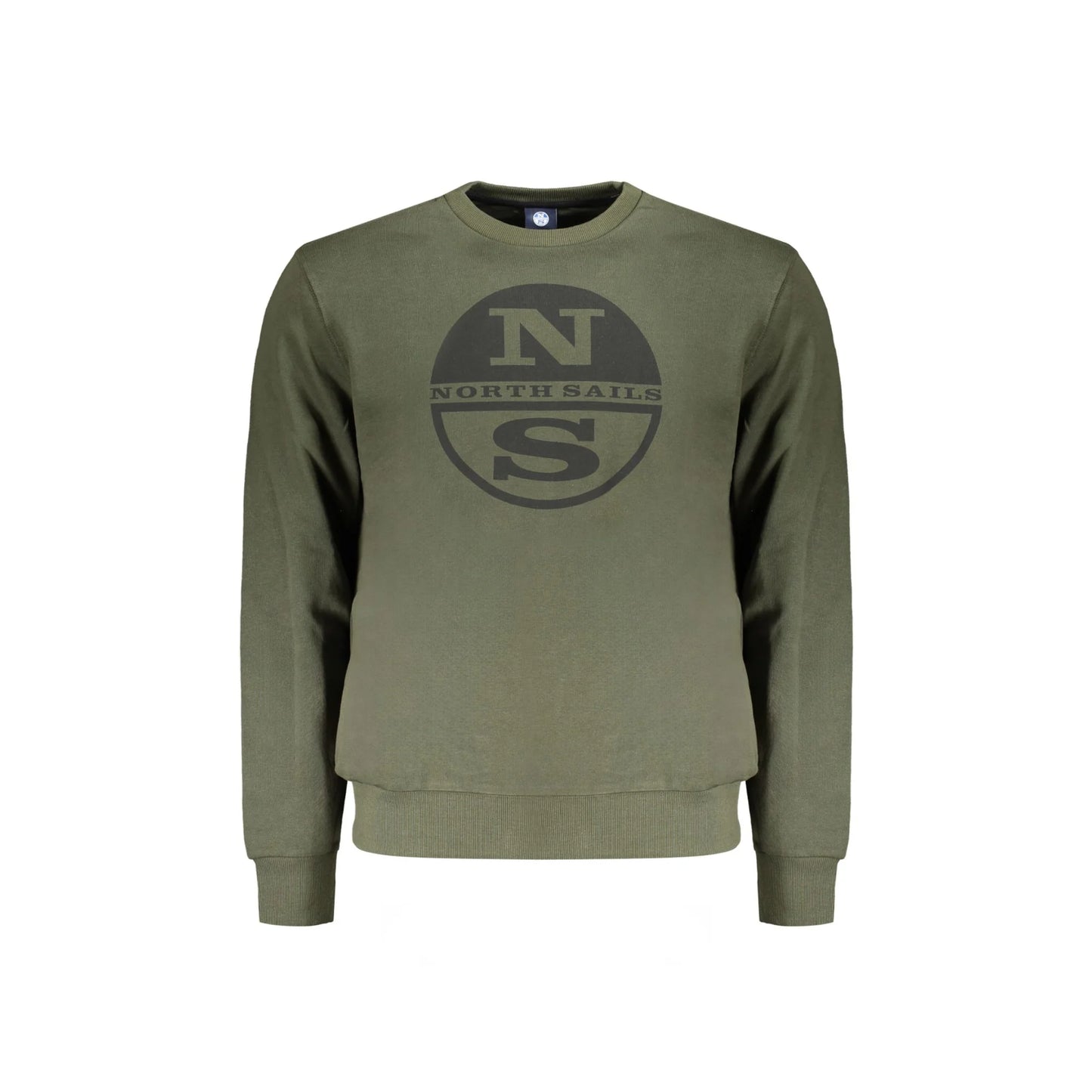 North Sails Felpa Uomo Verde Girocollo con Logo Felpe - foto prodotto