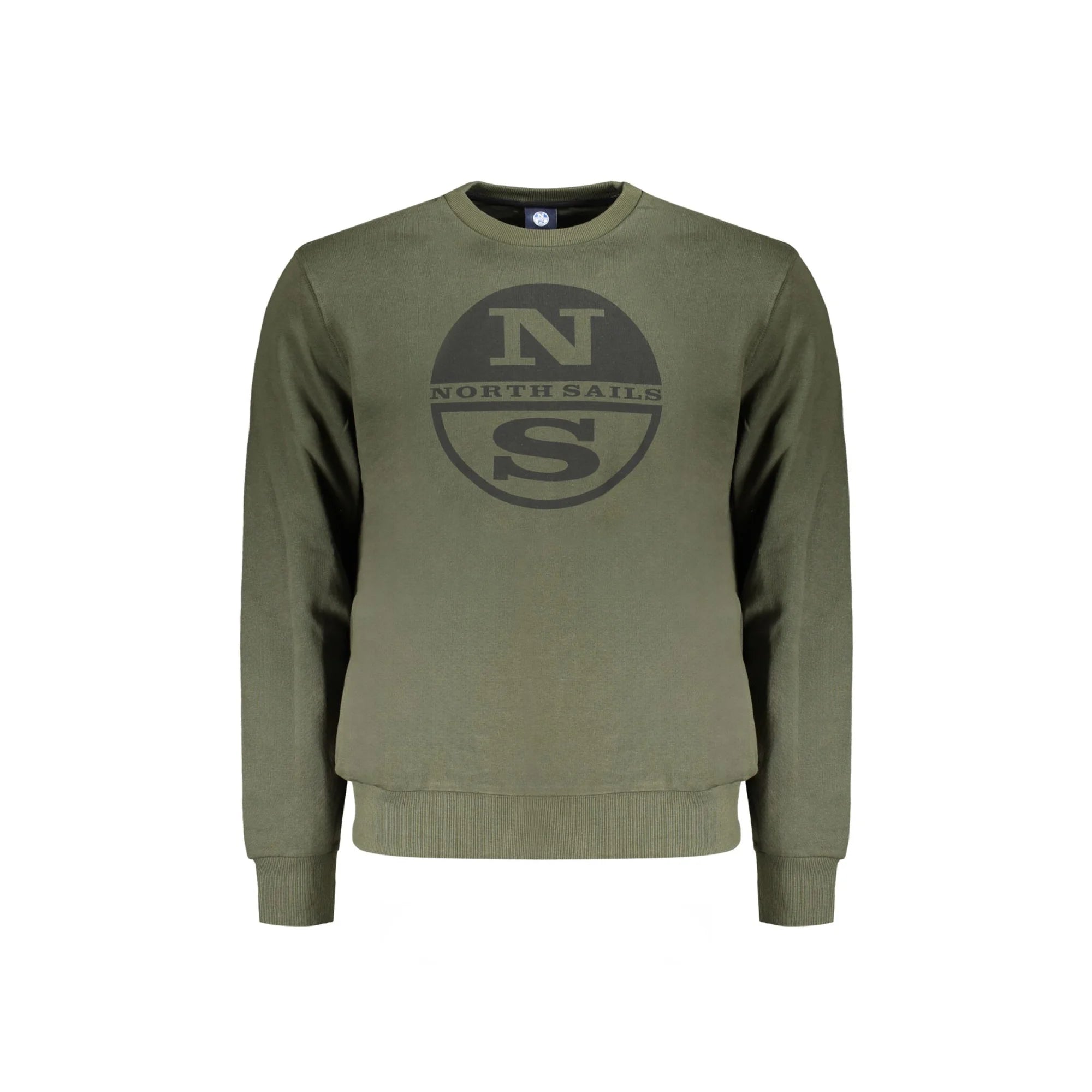 North Sails Felpa Uomo Verde Girocollo con Logo Felpe - foto prodotto