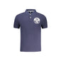 North Sails Polo Uomo Blu Maniche Corte Contrasto Stampa Logo - foto prodotto