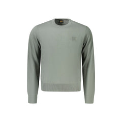 Boss Maglia Uomo Verde Logo