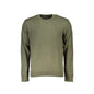 Napapijri Maglia Uomo Verde Girocollo Regular Fit con Ricamo e Logo Maglie - foto prodotto