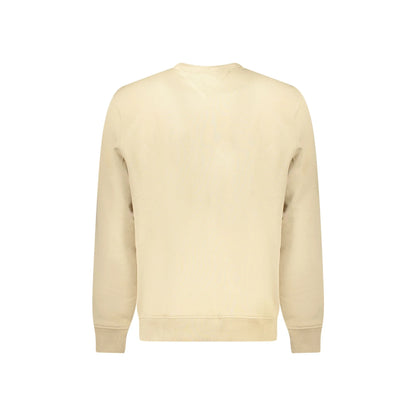 Tommy Hilfiger Felpa Uomo Beige Girocollo Garzata Logo Felpe - vista 2