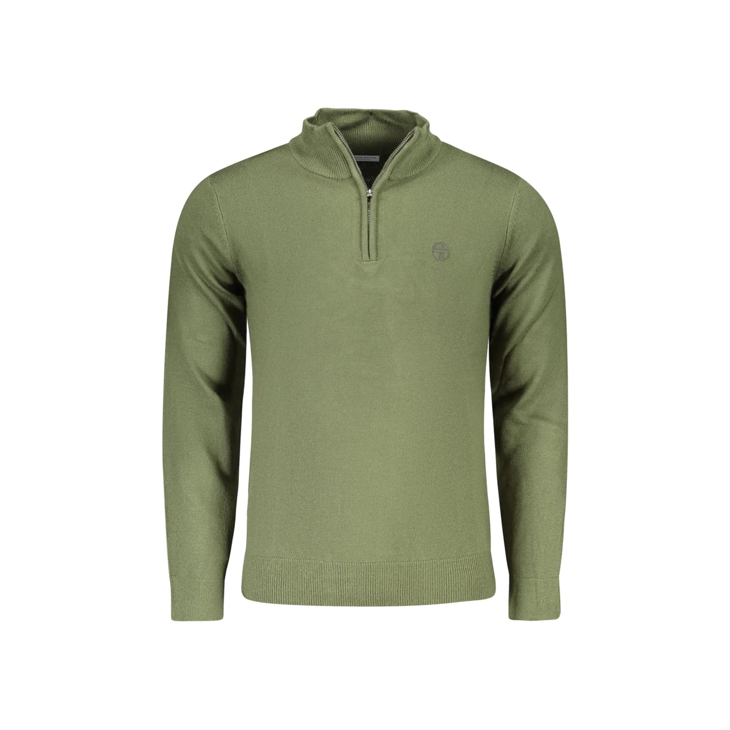 North Sails Maglia Uomo Verde Mezza Zip in Maglia Morbida Maglie - foto prodotto