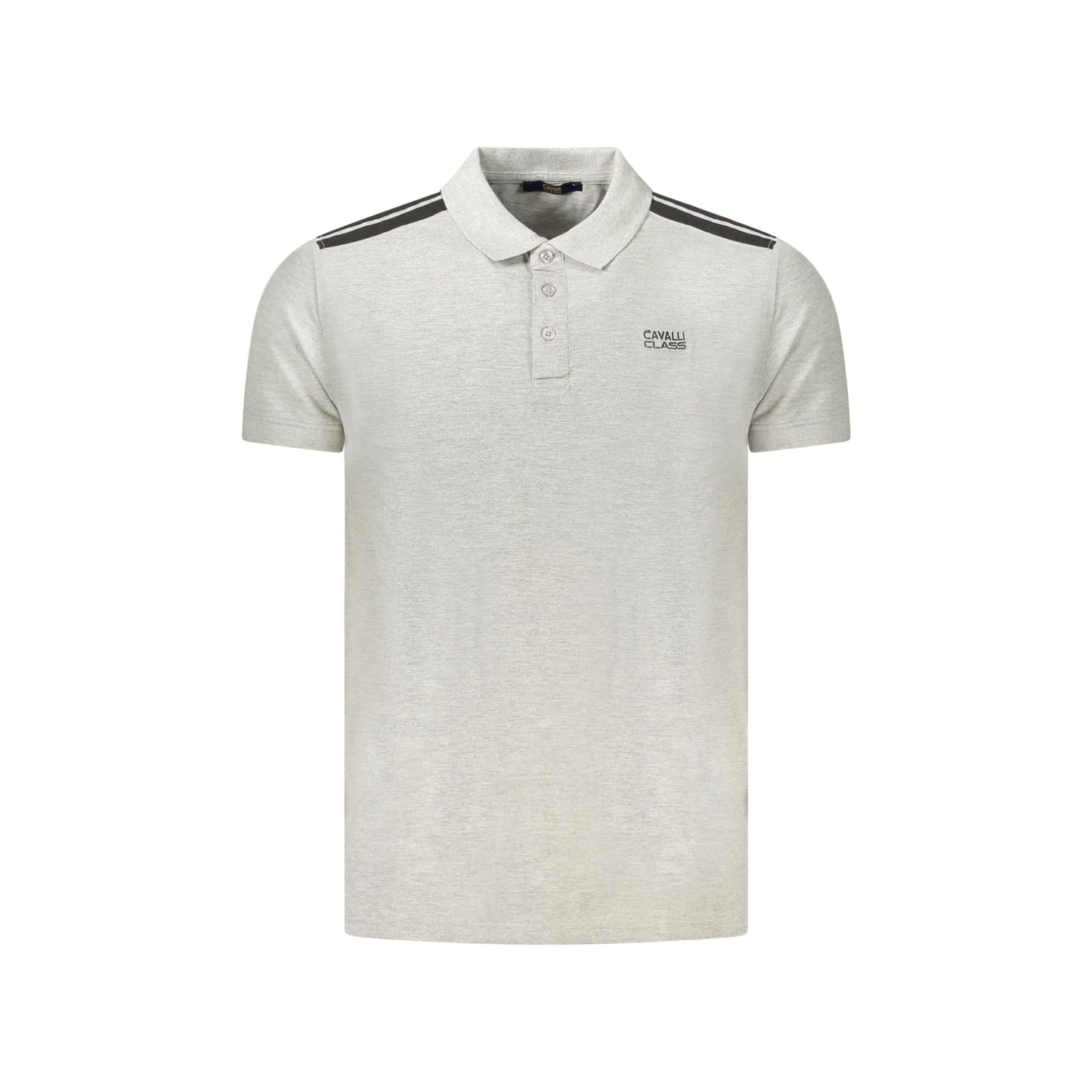 Cavalli Class Polo Maniche Corte Uomo Grigia Ricamo Grigio - foto prodotto