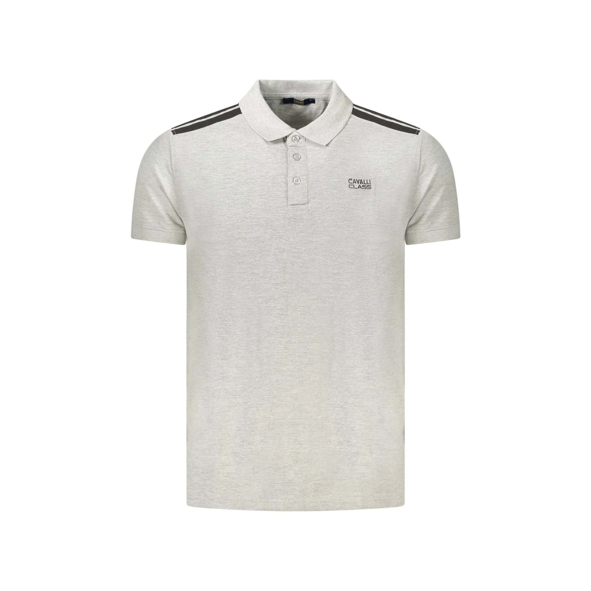Cavalli Class Polo Maniche Corte Uomo Grigia Ricamo Grigio - foto prodotto