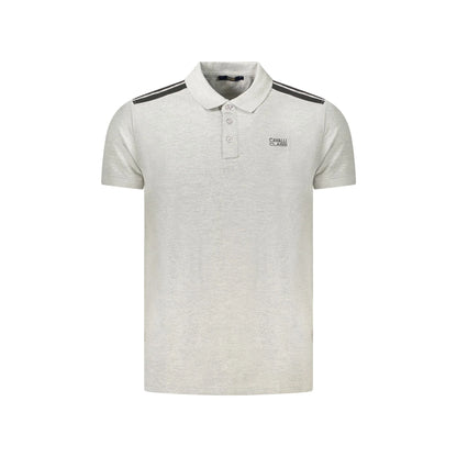 Cavalli Class Polo Maniche Corte Uomo Grigia Ricamo Grigio - foto prodotto