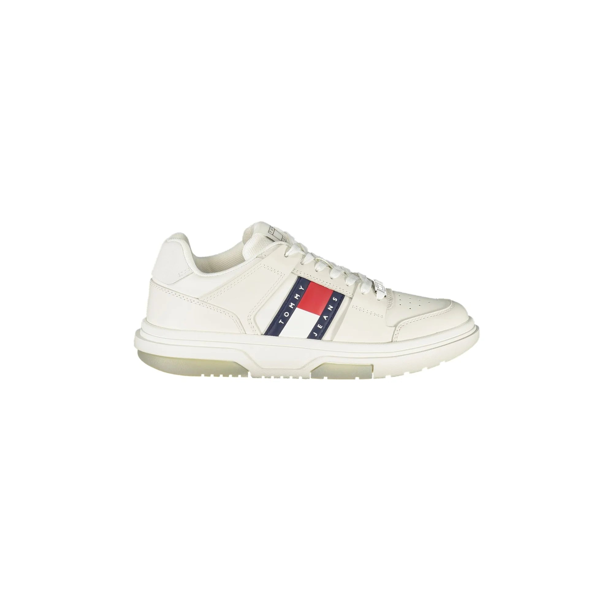 TOMMY HILFIGER Calzatura Sportiva Donna Bianca con Dettagli a Contrasto Sneakers Bianco - foto prodotto