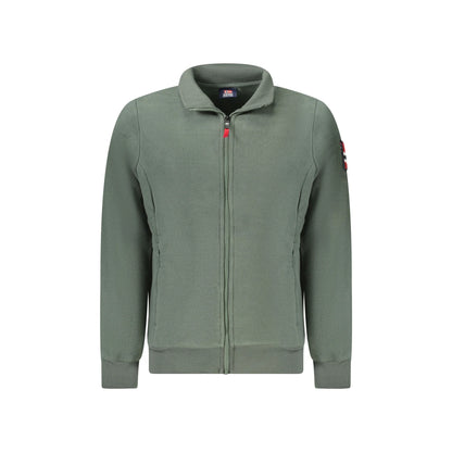 Norway 1963 Felpa Uomo Verde Zip Pile Tasche Ricamo Logo Felpe - foto prodotto