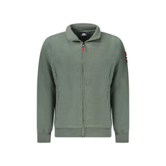 Norway 1963 Felpa Uomo Verde Zip Pile Tasche Ricamo Logo