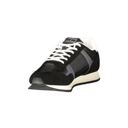 TOMMY HILFIGER Sneakers Uomo Nere con Lacci e Dettagli a Contrasto nero - vista 3