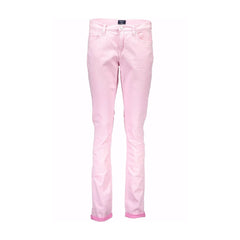 Gant Pantaloni Donna Rosa Logo