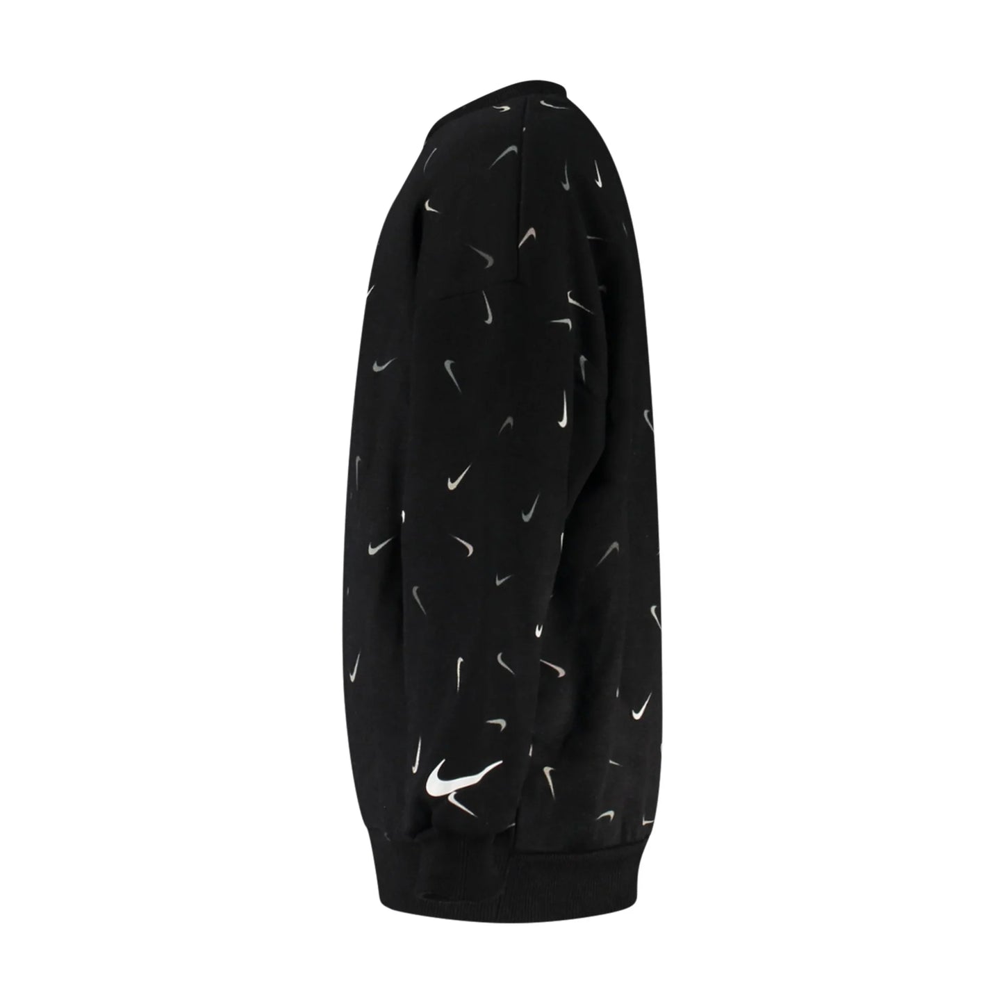Nike Felpa Maniche Lunghe Unisex Nera Stampa Logo Felpe nero - vista 3