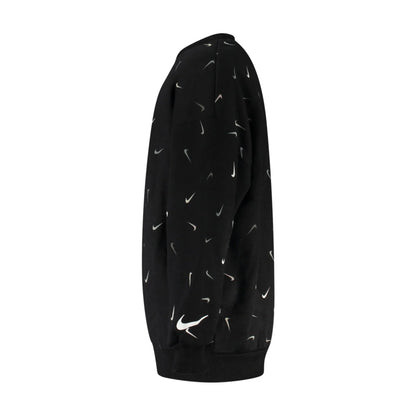 Nike Felpa Maniche Lunghe Unisex Nera Stampa Logo Felpe nero - vista 3