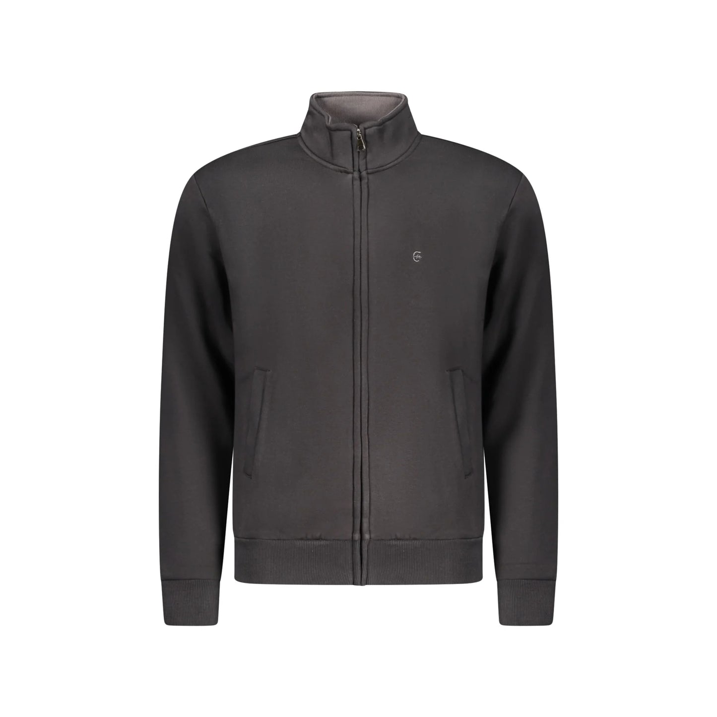 Coveri Moving Felpa Maniche Lunghe Uomo Nera Zip Ricamo Felpe Nero - foto prodotto